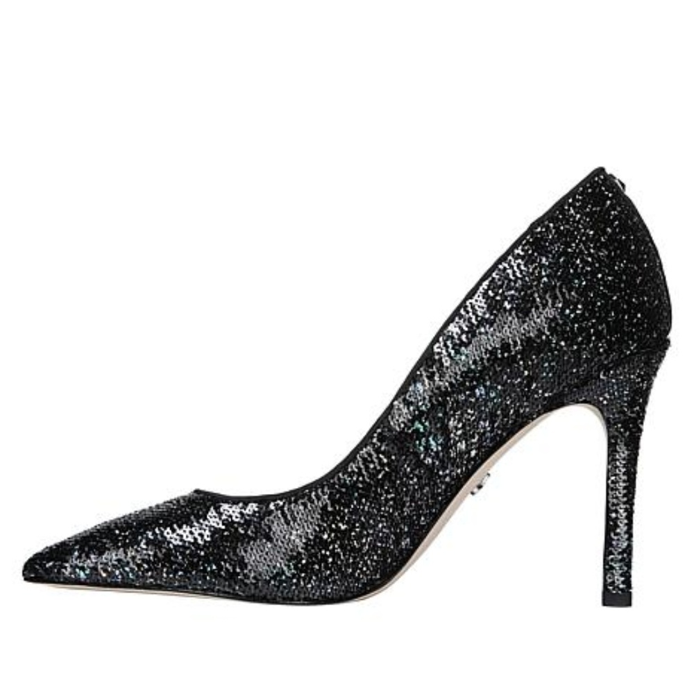 Sam Edelman Sparkly Sequin Hazel Pointed Toe Heels - image 1